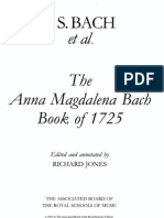 The Anna Magdalena Bach - Book of 1725 (Sheet Music)