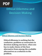 Ethical Dilemma and Decision Making-PGDM