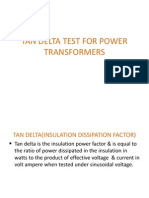 Tan Delta Test For Power Transformers