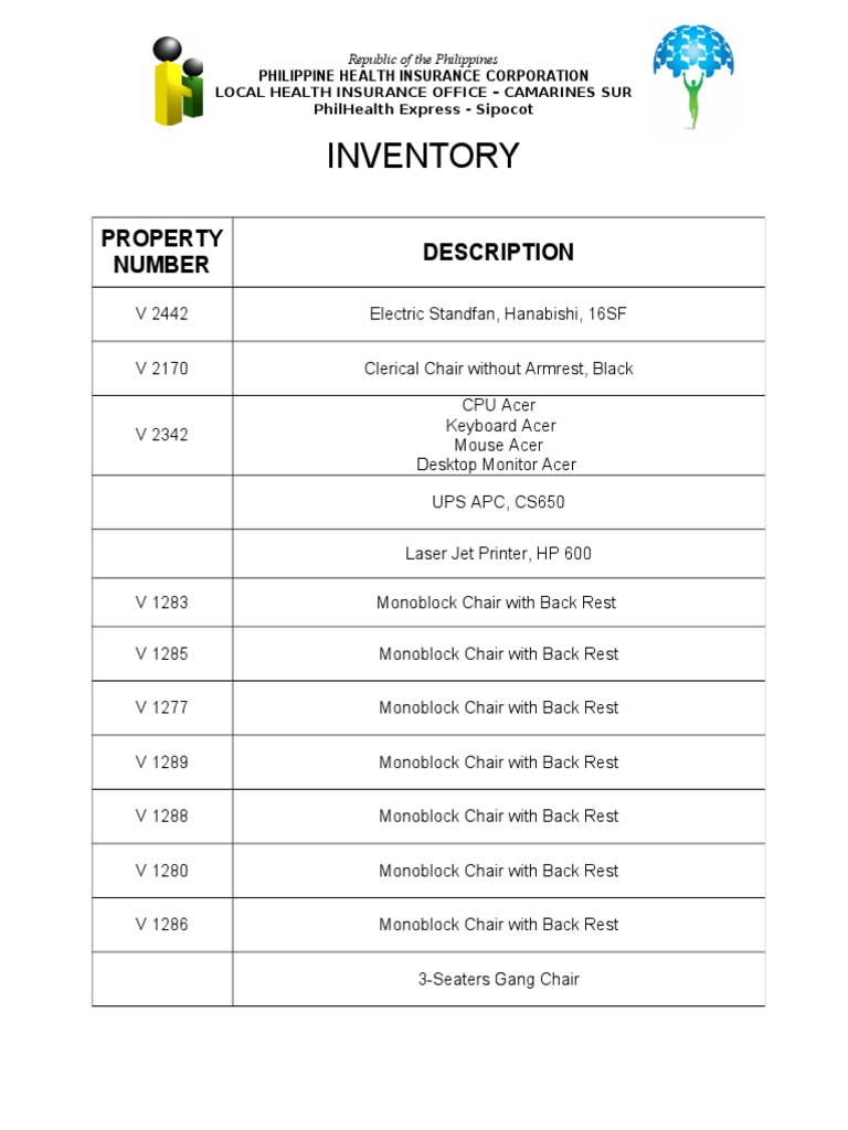 Inventory: Property Number Description | PDF | Technology & Engineering