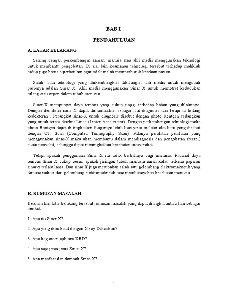 Makalah Sinar X Xrd