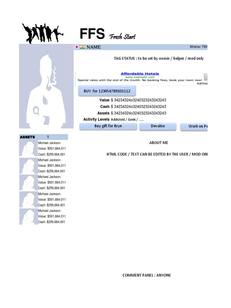 FFS Sheet | PDF | Sports & Recreation