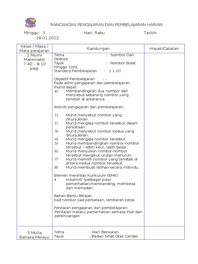 Contoh RPH | PDF
