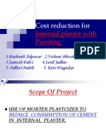 Cost Reduction For Internal Plaster With Painting