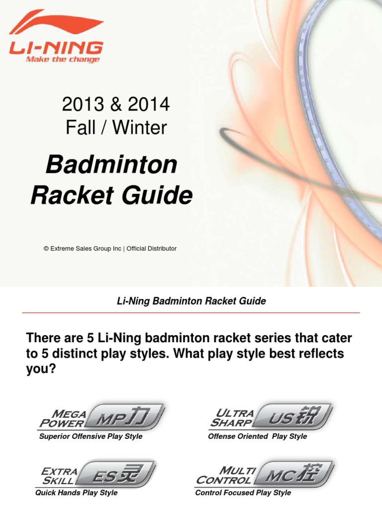 LN Badminton Racket Guide | PDF | Sports | Nature