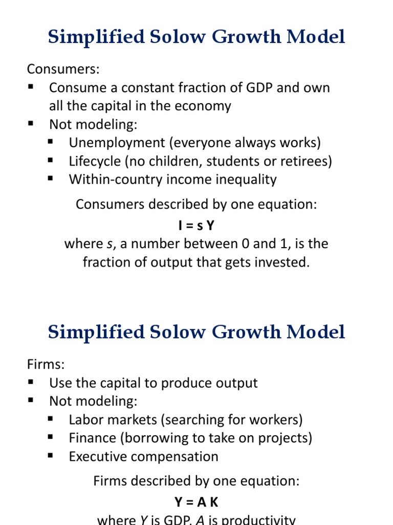 Lecture4-Solow Growth Model | PDF | Wealth | Economic Growth