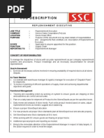 Download JD of Replenishment Executive by adeel SN18534725 doc pdf