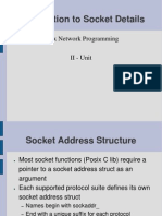 Introduction To Socket Details: Unix Network Programming