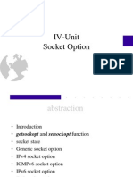IV Unit (Socket Options)