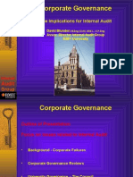 Corporate Governance: The Implications For Internal Audit