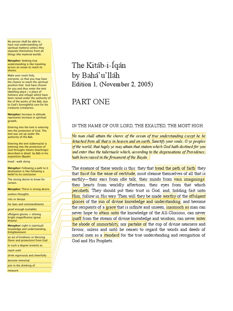 The Kitáb-i-Íqán | Download Free PDF | Divinity | Soul