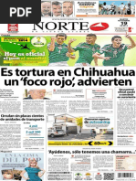 Periódico Norte de Ciudad Juarez 19 de Noviembre de 2013
