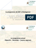Le Programme de GSF À Madagascar