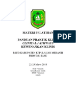 Dody Fimanda 2014 - Materi Workshop Penyusunan PPK, Clinical Pathways, Kewenangan Klinis Dan Indikator RSUD Kabupaten Kepulauan Meranti