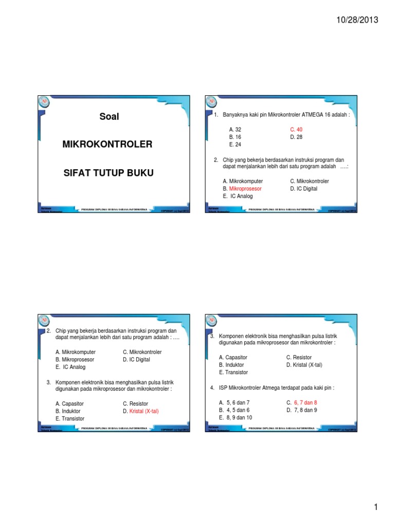 Contoh Soal Presentasi