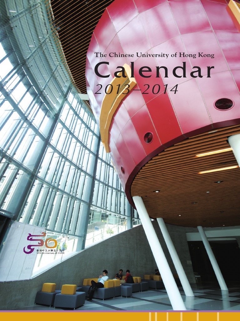 CUHK Calendar201314 Educación de posgrado Educación de pregrado