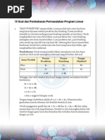 Download 10 Soal dan Pembahasan Permasalahan Program Linearpdf by Kholiludin Alfarizi SN185379322 doc pdf