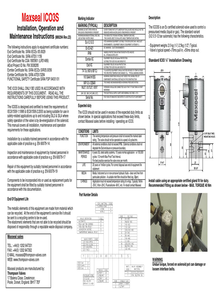 solenoid Valve Screw