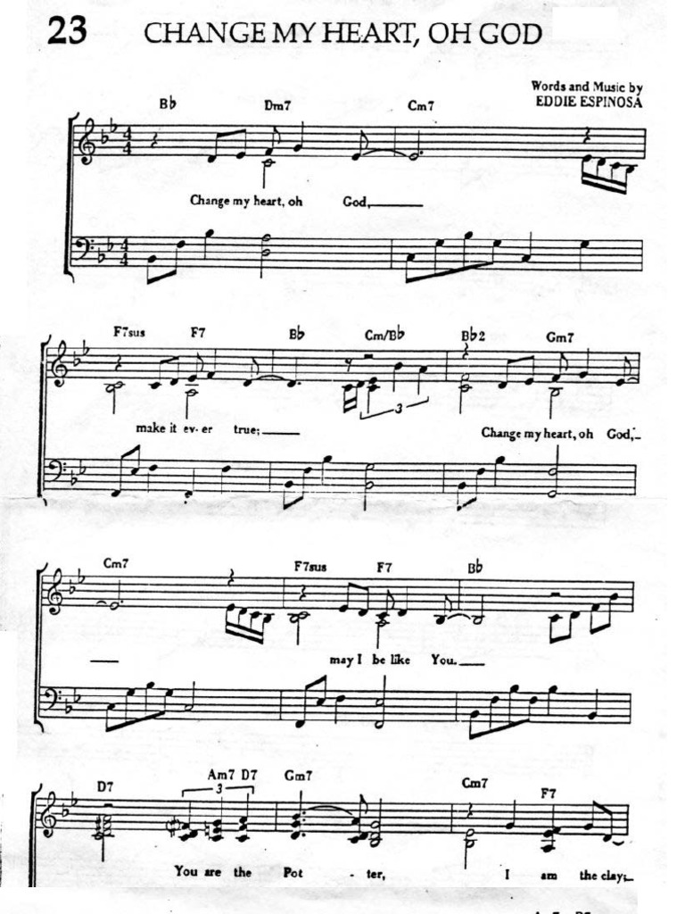 Change My Heart O God (for Piano)