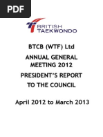 Download British Taekwondos AGM Report by British Taekwondo SN185400760 doc pdf