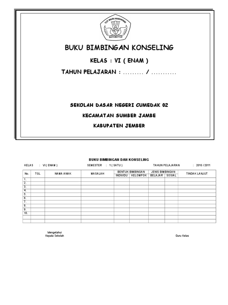 Buku Bimbingan Dan Konseling
