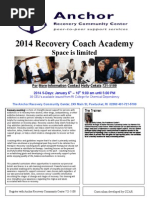 Download Anchor Recovery Coach Academy Flyer January 2014 by AnchorCommunityCente SN185406001 doc pdf