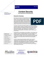 Content Security - Securing Internet Communications