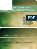Communication as a Core Competency for Entrepreneurs (1)
