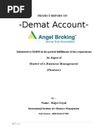 Download Project on Demat Account Final by goyalraju0 SN18542186 doc pdf