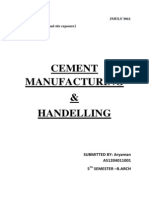 Cement Manufacturing and Handling Process