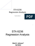 STA 6236 Regression Analysis: Fall 2013