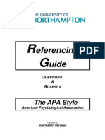 APA Referencing Guide