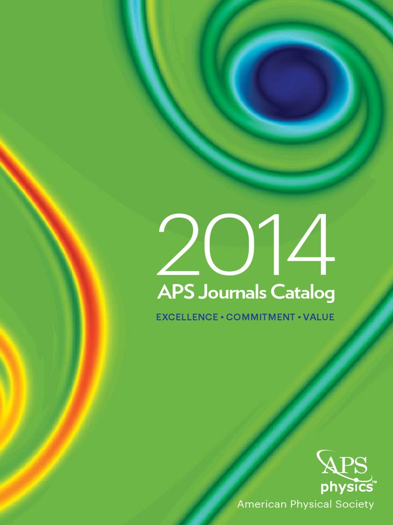 2014 APS Journals Catalog | PDF | Open Access | Particle Physics