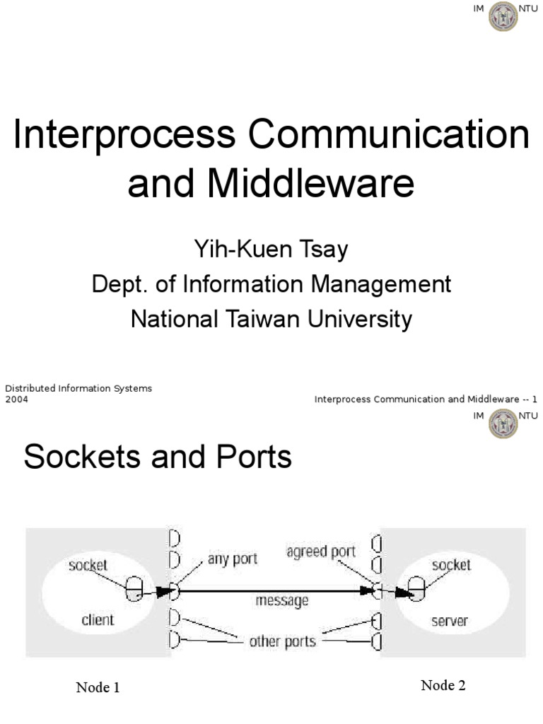 Interprocess Communication and Middleware | PDF | Component Object ...