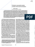 Variability of Timing in Expressive Piano Performance Increases With Interval Durations - Repp (1997)