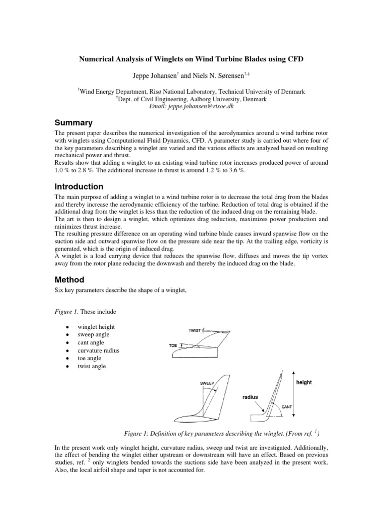 2B. Numerical Analysis of Winglets On Wind Turbine Blades Using CFD ...