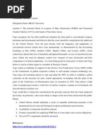 Position Paper on WMD
