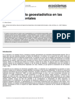 Aplicaciones de Geoestadistica en Las Ciencias Ambientales