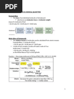 Chemical Equations and Chemical Quantities