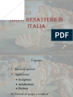 Arta Renasterii in Italia