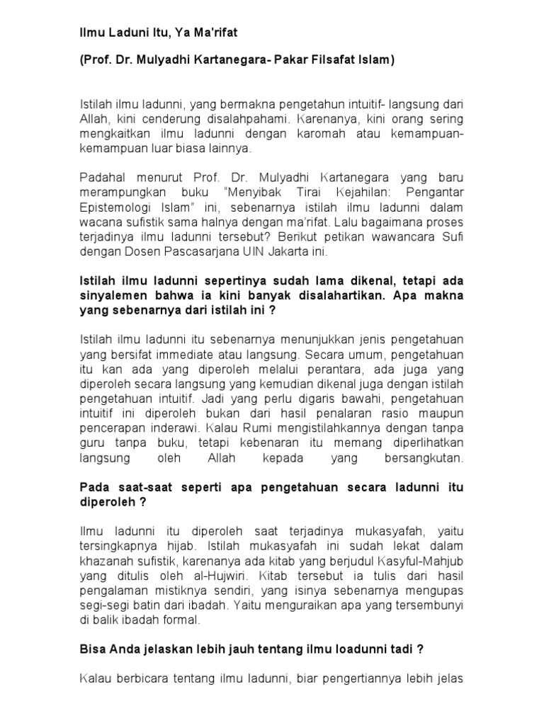 Ma'Rifat | PDF