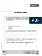 higher maths booklet