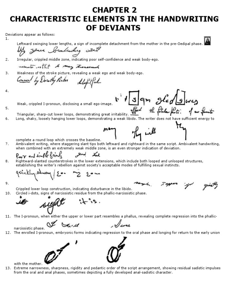 Handwriting and Sexuality Insights | PDF | Oedipus Complex | Id