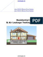 AC-Manual-Residential Pressure & Air Leakage Testing
