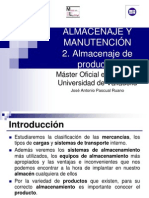 Almacenaje y Manutencion de Productos