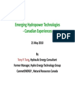 Emerging Hydropower Technologies - Tony P Tung