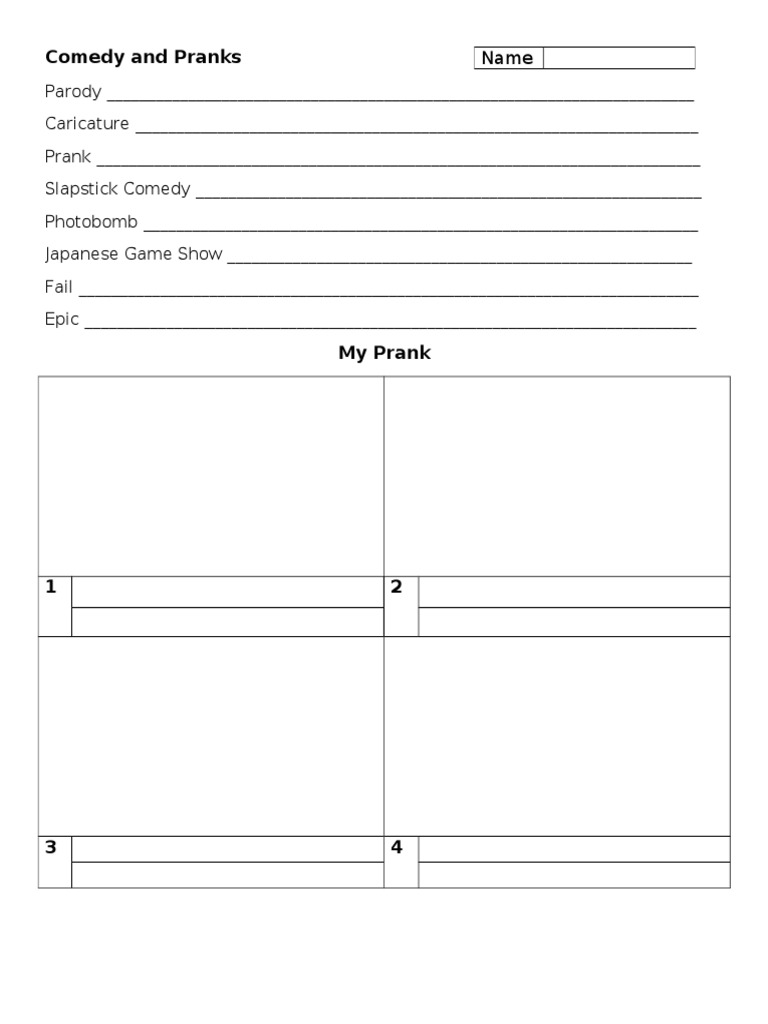 Pranks | PDF | Teaching Methods & Materials | Poetry