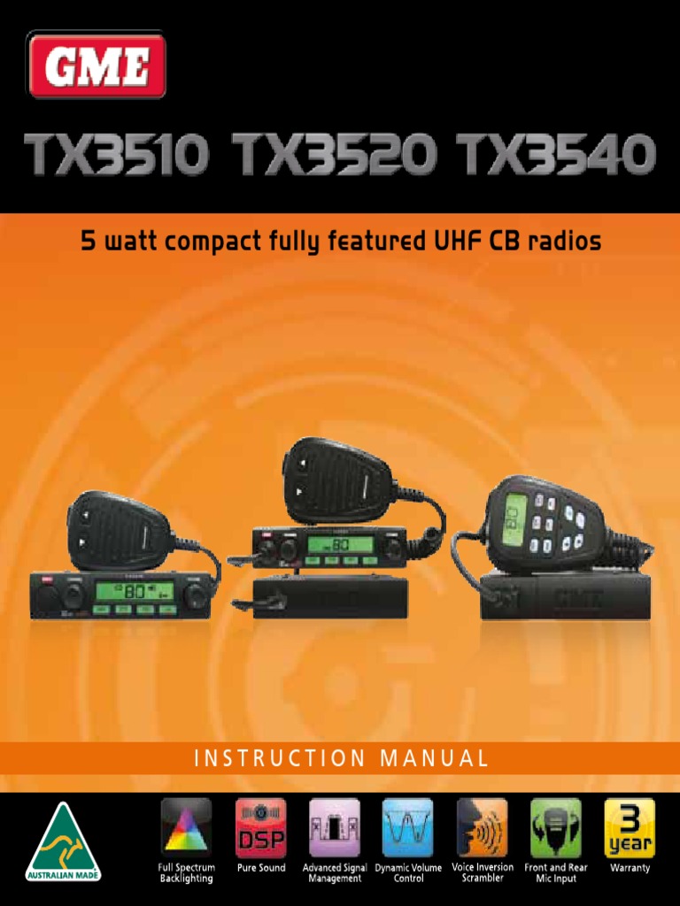 Gme Uhf 3500 Series | Download Free PDF | Radio Spectrum | Duplex ...