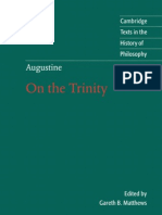 On The Trinity, Books 8-15 (Cambridge Texts in The History of Philosophy) - Augustine