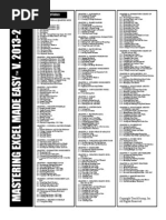 Excel Syllabus